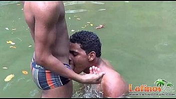 Fun-loving gay Latinos in outdoor anal one-on-one