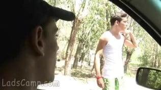 Sweet-looking lawbreaker getting down with a daddy