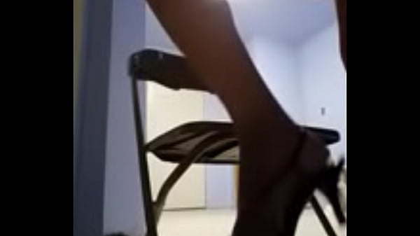 Cute petite Latina shemale fucks her pussy with a nine inch dildo