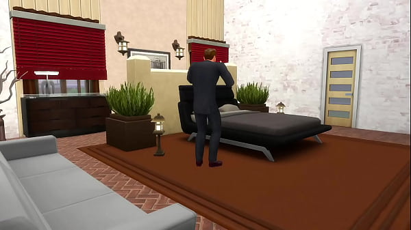Boss Uses Latino Assistant After Getting Caught Jacking off: Sims 4