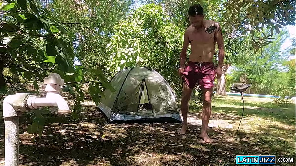 Latino Nico Ruiz grabs Felipe Kum strips naked and makes him swallow his boner and he fucks his ass