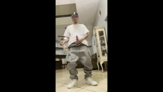 Puerto Rican Dick Worship: Grey Pants and a Cock-Craving Mouth