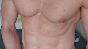 Latin Dick Strokes Bulge in Mirror