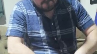 Latino Guy Jerks Off and Cums